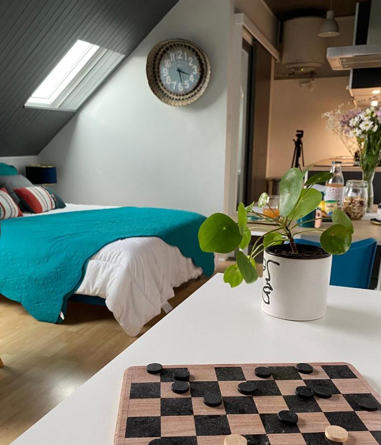 Apartmán Agreable Cocon Sous Les Toits - Parking - Wifi Pleneuf-Val-Andre Exteriér fotografie