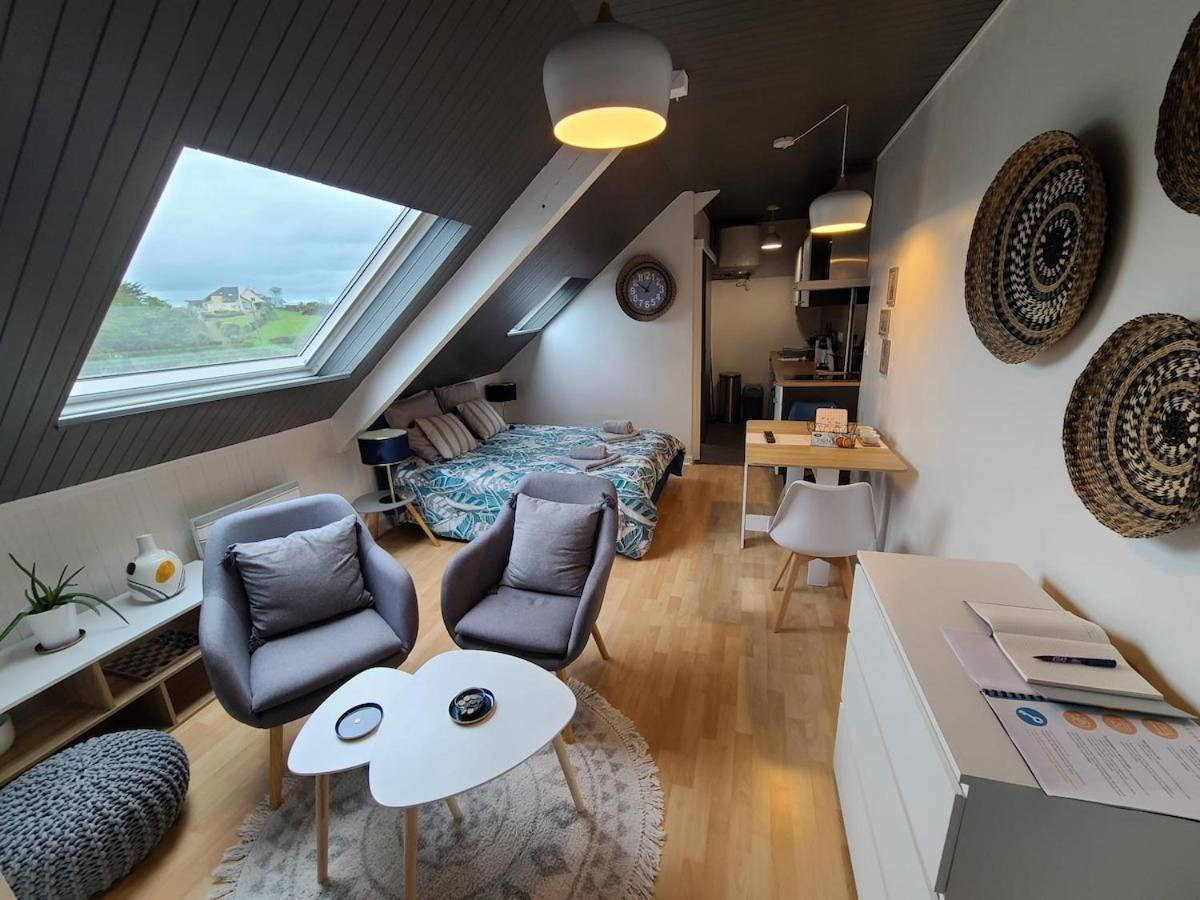 Apartmán Agreable Cocon Sous Les Toits - Parking - Wifi Pleneuf-Val-Andre Exteriér fotografie